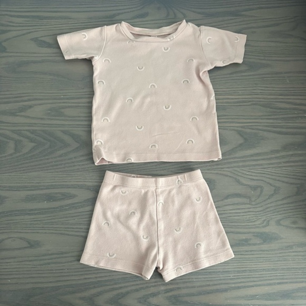 RYLEE + CRU BABY ORGANIC PAJAMAS IN RAINBOWS